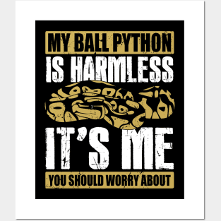 Funny Ball Python Snake Owner Gift Posters and Art